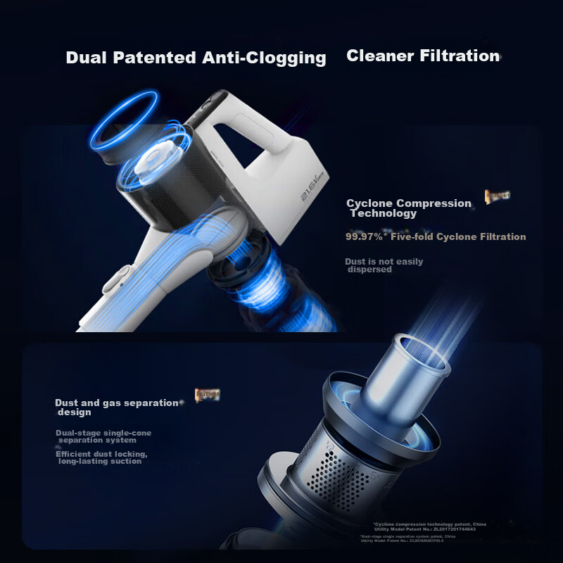 Midea Vacuum Cleaner Q3 Green Cordless Handheld Vacuum for Home Use, High-Power...