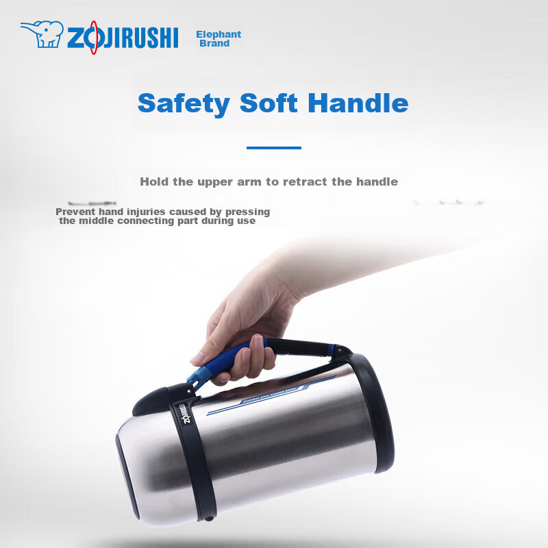 ZO JIRUSHI Insulated Bottle, Original Import, Large Capacity, Stainless Steel, C...