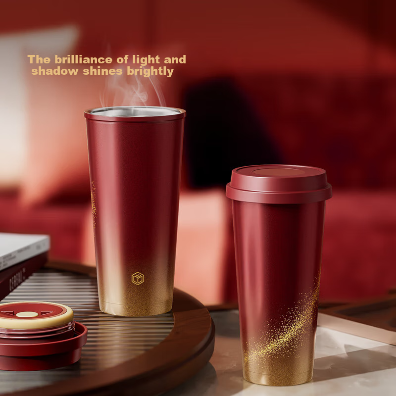 Jingzao Oriental Lucky Insulated Cup Water Cup Men and Women Children Large Capa...