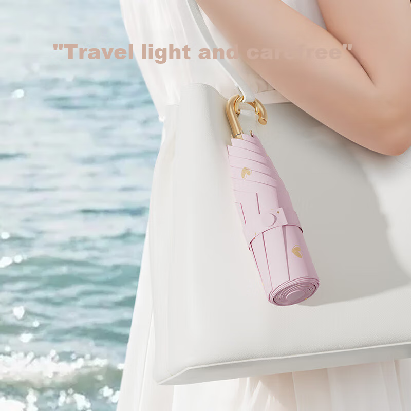 ZUODU Sun Umbrella, Black Gel, Sun Protection, UV Protection, Sunshade for Women...