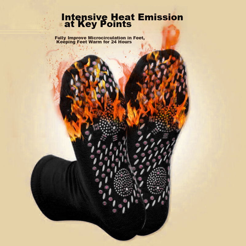 Jiashigao Self-Heating Socks, Women's And Men's Warm Foot Warmer, Cold-Proof Foo...