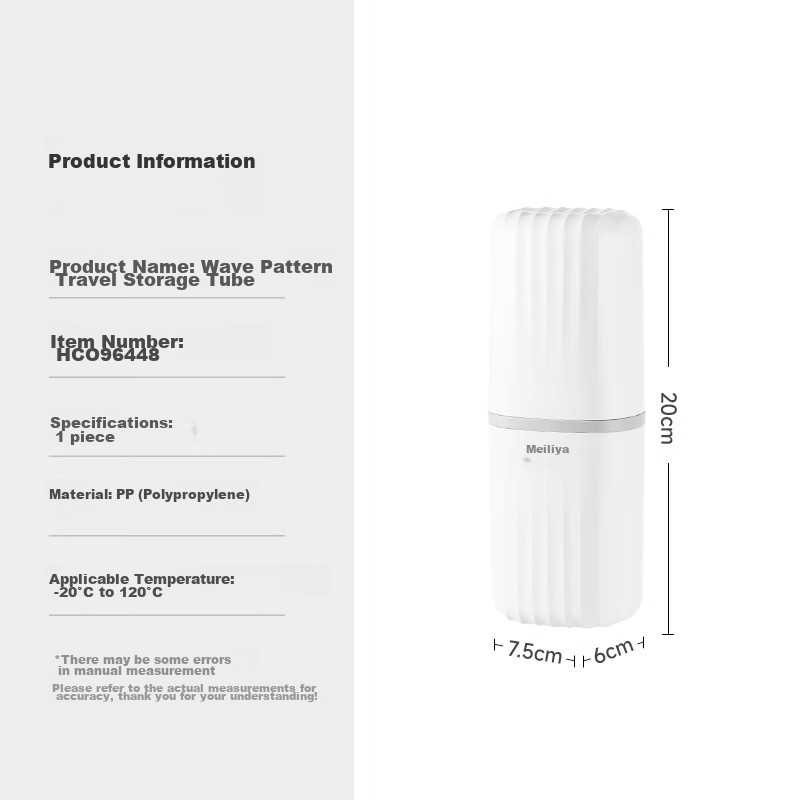 Meiliya Travel Toiletry Cup Set, Portable Essential, Toothbrush Holder, Toothbru...