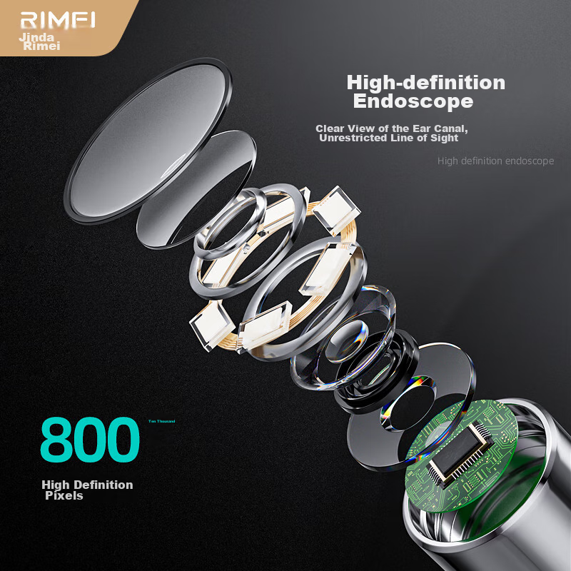 Jinda Rimei Ear Pick, Visual Ear Cleaning Tool, Wireless Connected, Light-Up, fo...