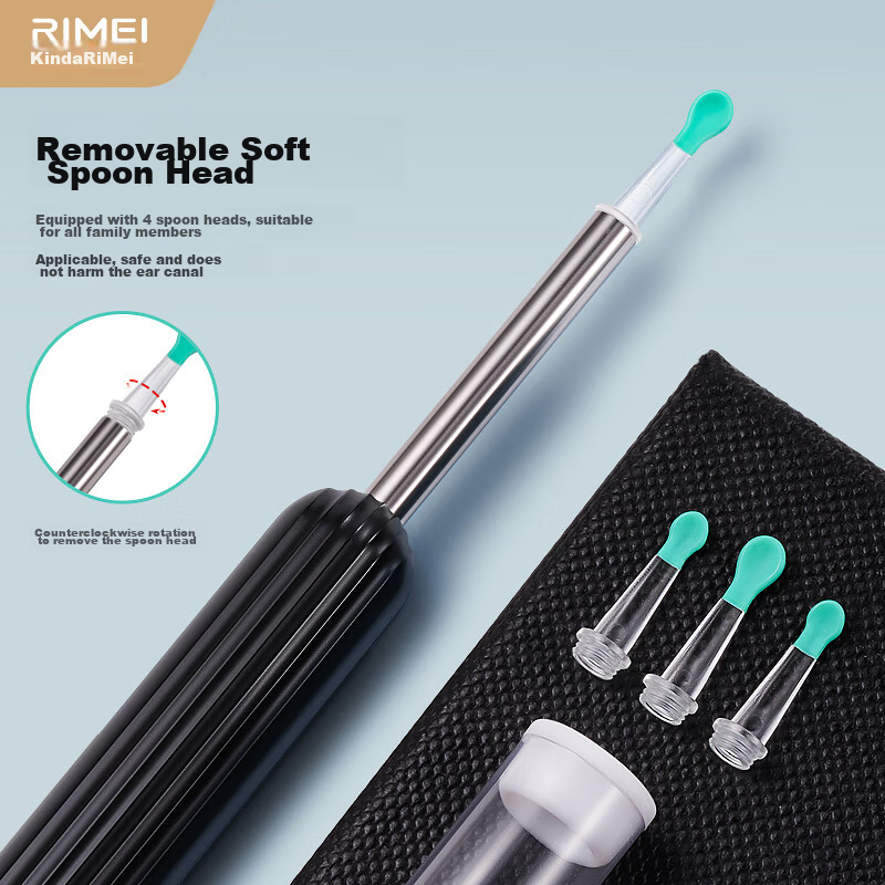 Jinda Rimei Ear Pick, Visual Ear Cleaning Tool, Wireless Connected, Light-Up, fo...