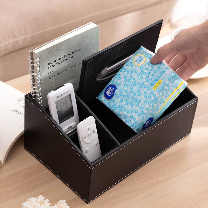 Jingxin Multifunctional Leather Tissue Box, Paper Towel Holder, Office And Hotel...