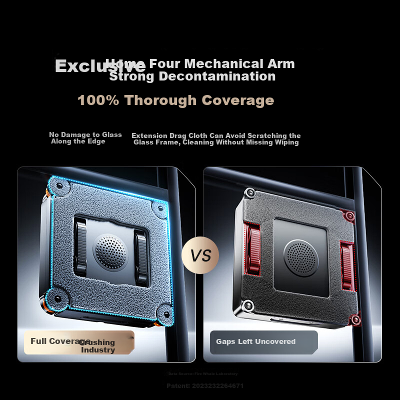 Huojing [Portable Premium] Window Cleaning Robot X7 Pro, Fully Automatic Water-S...