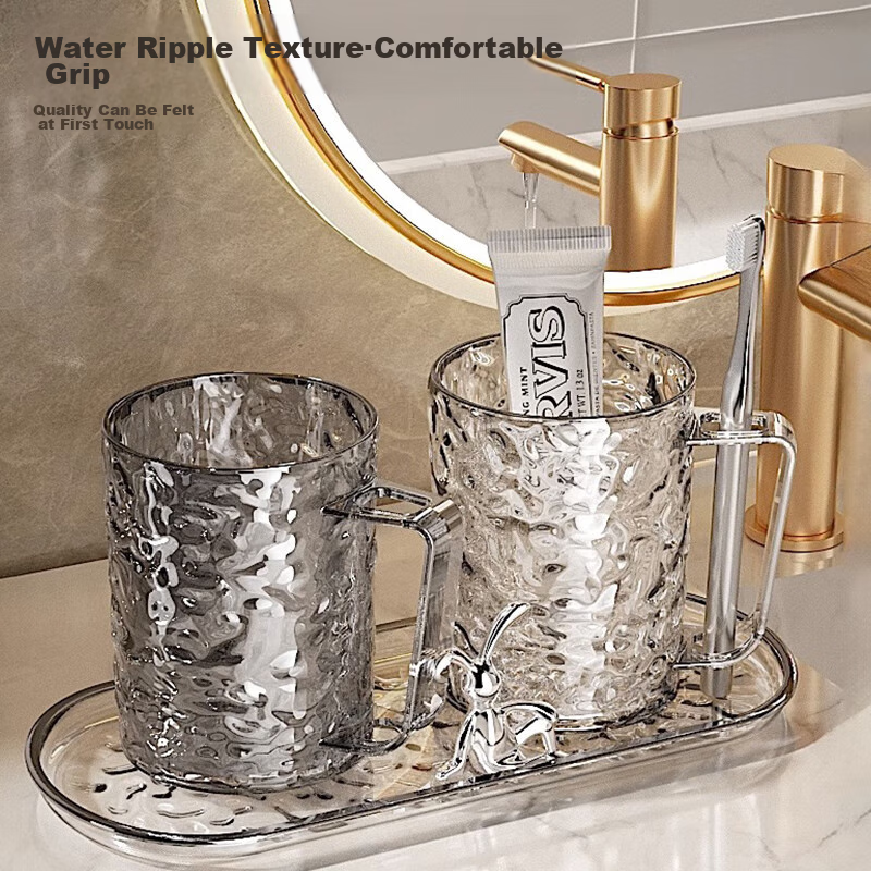 Jiebishi Mouthwash Cup, 2-Pack, Thickened Toothbrush Cup, for Adults And Childre...