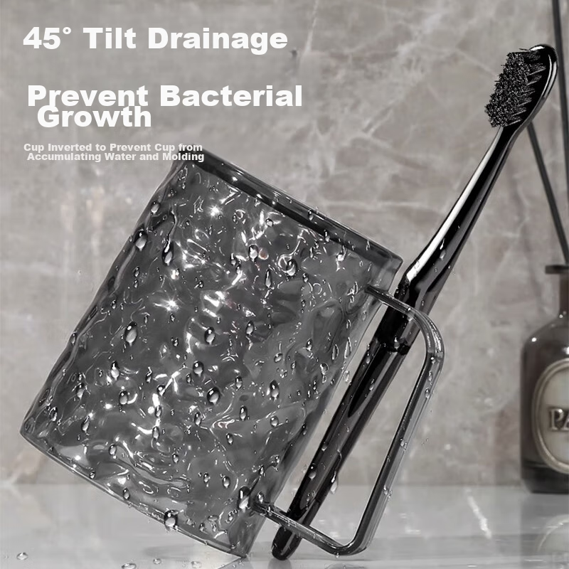 Jiebishi Mouthwash Cup, 2-Pack, Thickened Toothbrush Cup, for Adults And Childre...