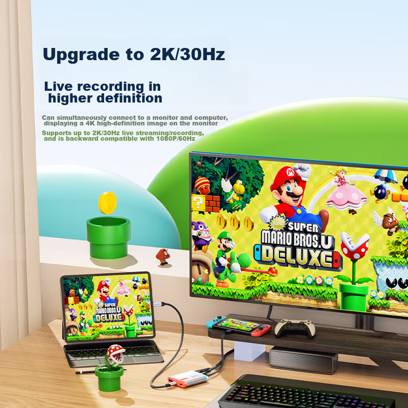 Lvjuneng Switch Video Capture Card, Ns Portable Base, USB3.0, for Gaming Livestr...