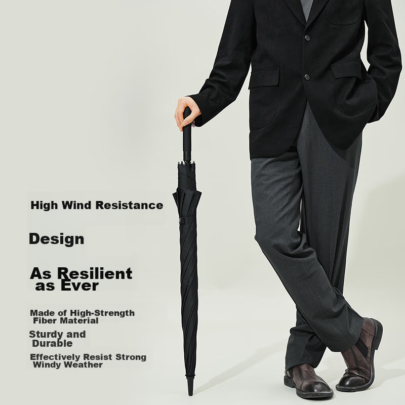 Jingzao Extra Large Umbrella, Long Handle, Automatic, Men's Straight Pole, Golf...