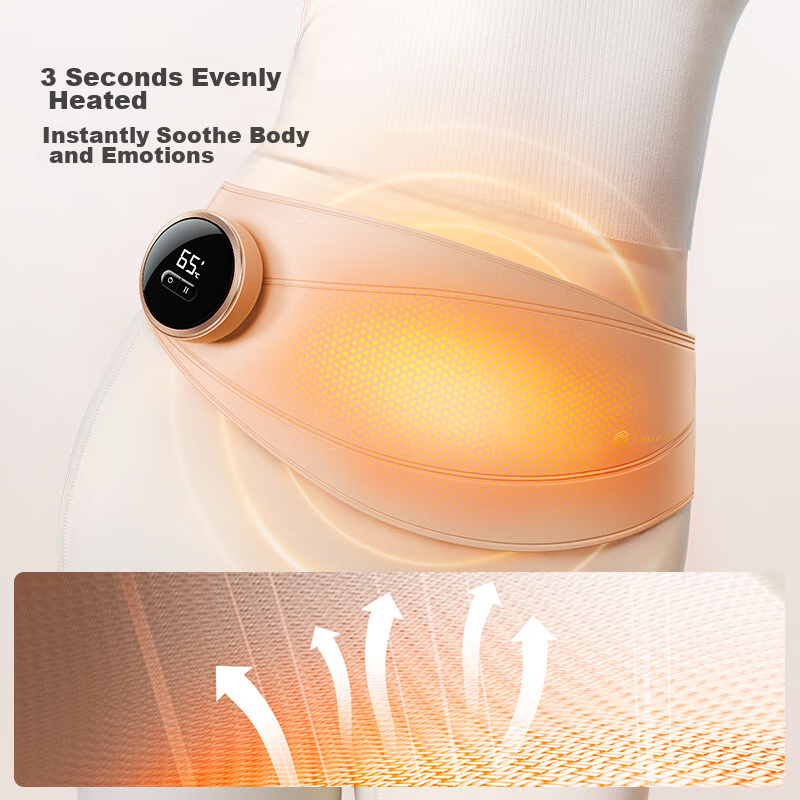 Jingzao Cloud Hug Warm Uterus Waist Belt, Abdominal Warming Menstrual Aid, Qixi...