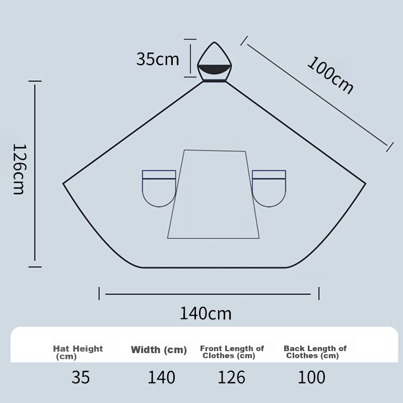 Xiangzhou Xiaozhen Cycling Raincoat, Thickened Oxford Cloth, for Electric Scoote...