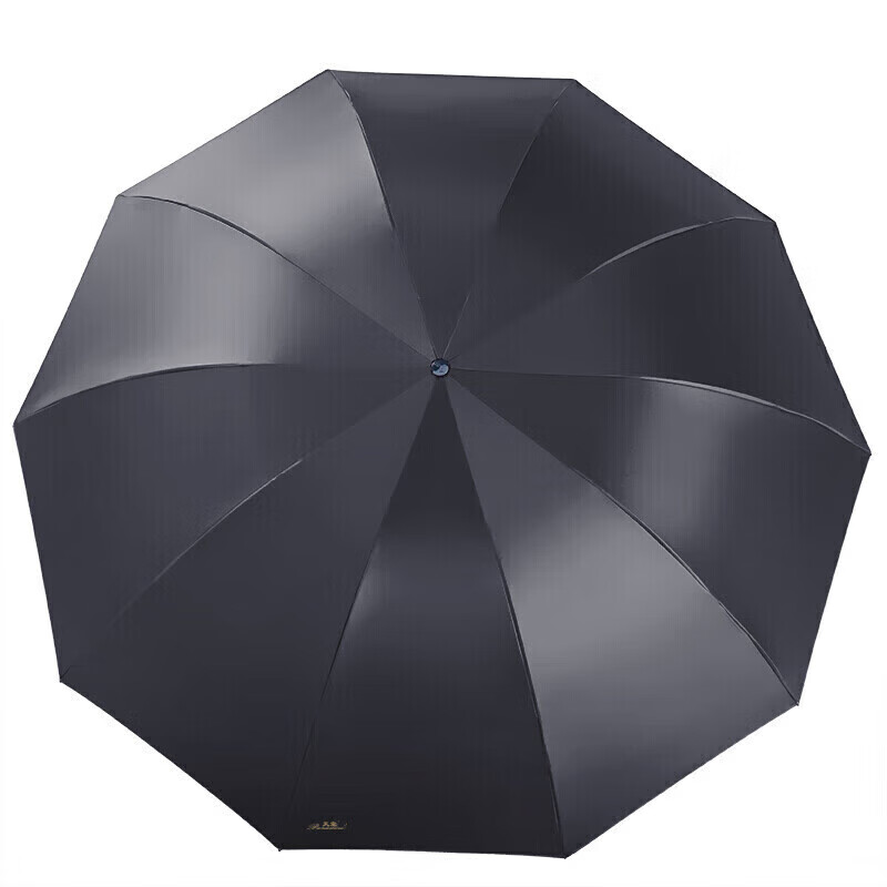 Paradise Double-Person Umbrella, Three-Fold, 10-Rib Extra-Large Reinforced Black...