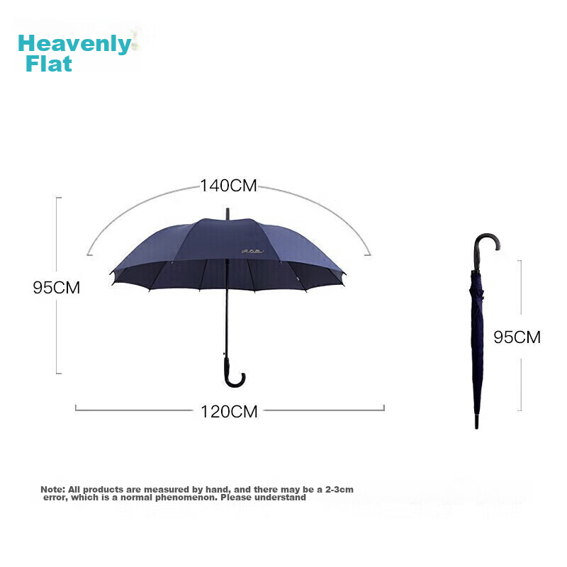 Paradise Long-Handle Enlarged Umbrella, Semi-Automatic, Extra-Large, Business St...
