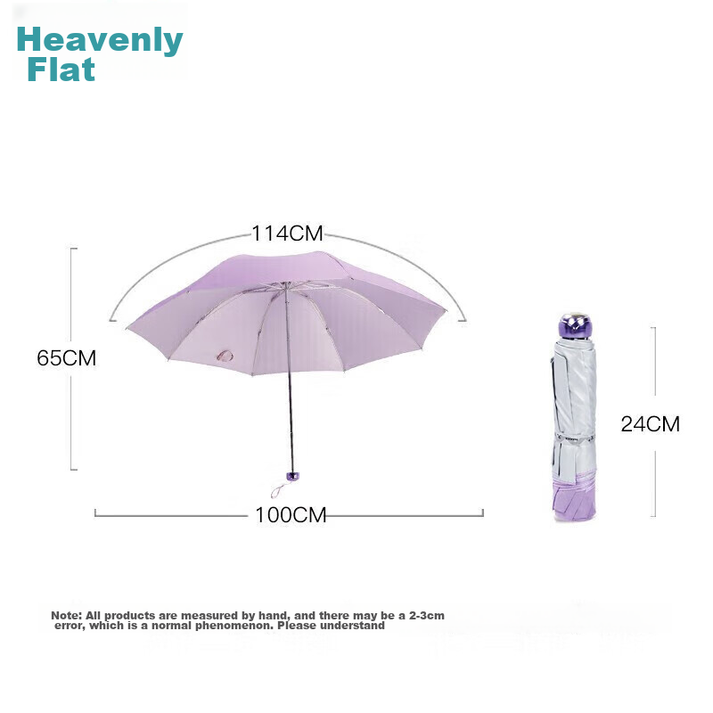 Paradise UV Protection Umbrella, Three-Fold Silver Coating Sun Umbrella, Sunshad...