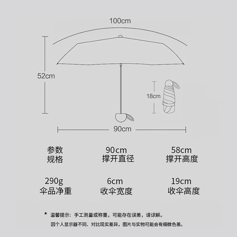 Tianwei Umbrella Sun Umbrella, UV Protection, Women's, Dual-Use for Sun And Rain...