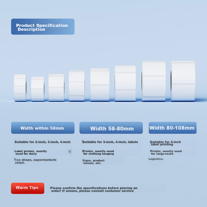 Yuanping Barcode Label Printing Paper, Triple-Protection Thermal Label Paper, El...