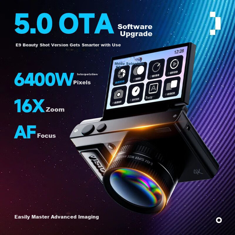 Aigo E9S Flip Screen Selfie Digital Camera for Students, Birthday Gift for Girls...