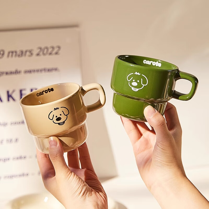 CARTE Ceramic Mug with Handle, Gift for Women And Couples, Office And Home Use,...