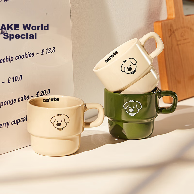 CARTE Ceramic Mug with Handle, Gift for Women And Couples, Office And Home Use,...