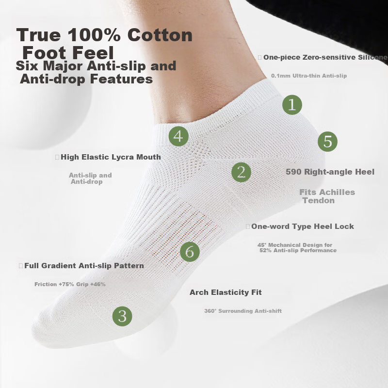 Shi Xiao Ji [Fragrant Breath Socks] Men's Summer Thin Antibacterial Deodorant Mi...