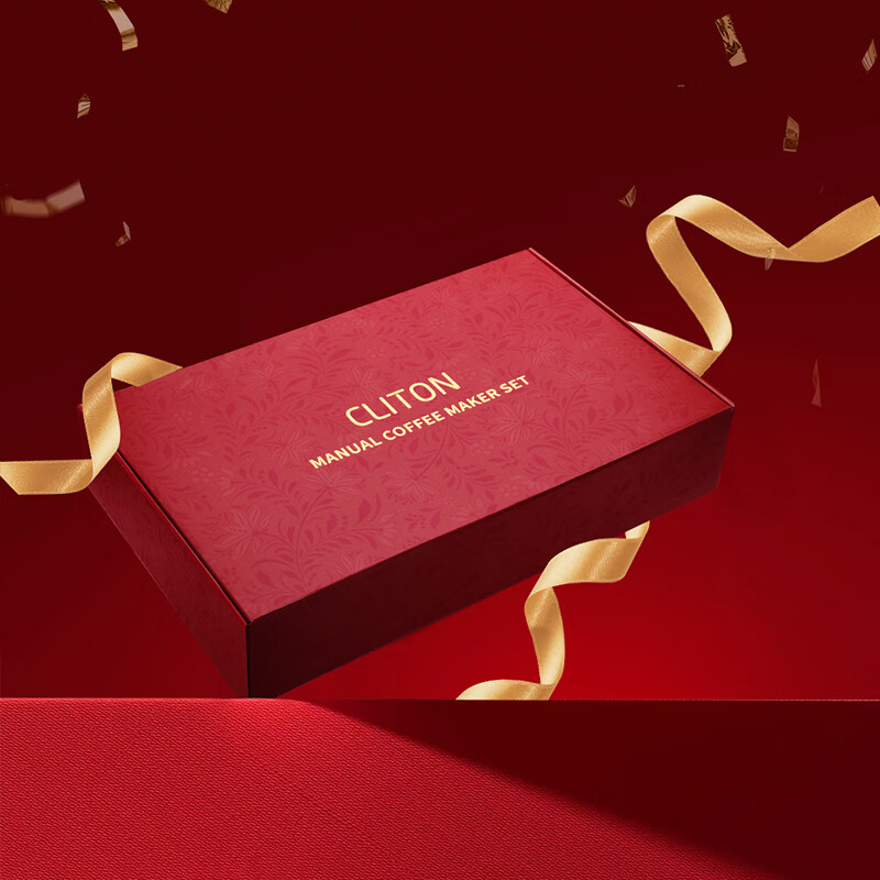 CLITON Pour Over Coffee Maker Gift Set with Electric Coffee Grinder Portable Cof...