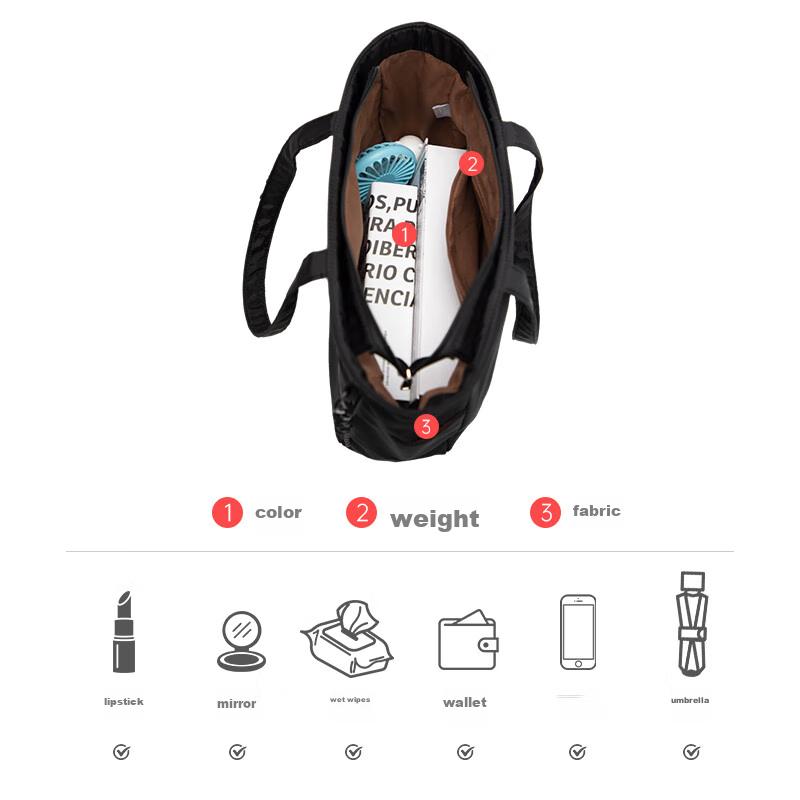 Disney Handbag, Women's Bag, Mickey Mouse Shoulder Bag, Large Capacity, Ultra-Li...