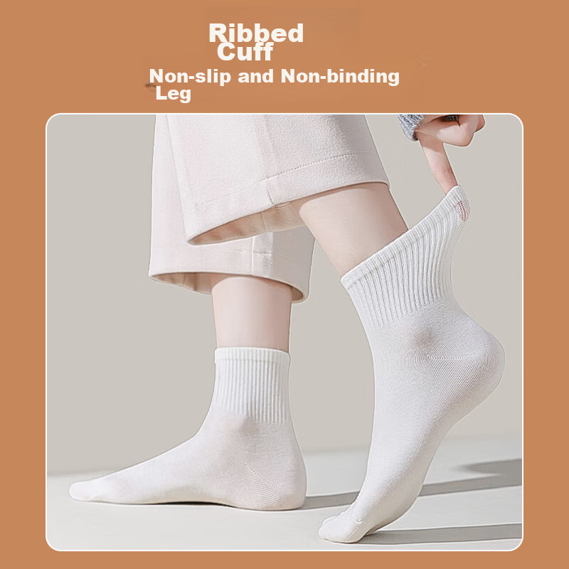 BIAZE Disposable Socks for Men And Women, Daily Mid-Calf Comfortable Sweat-Absor...