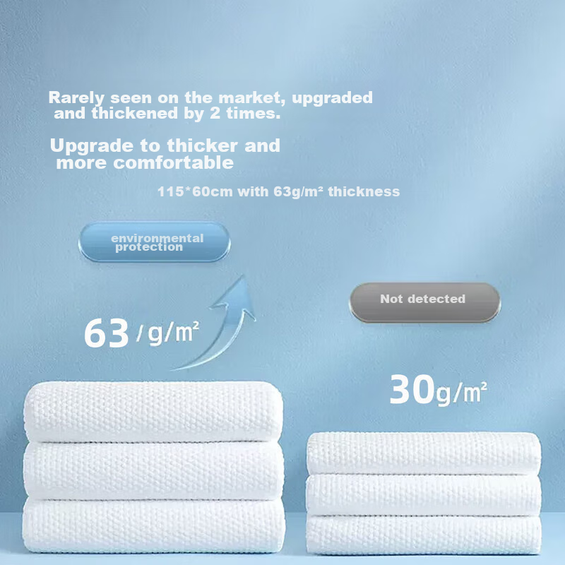 Mian Mingyi Travel Disposable Bath Towels, 10 Pieces, Thickened And Enlarged, Pe...