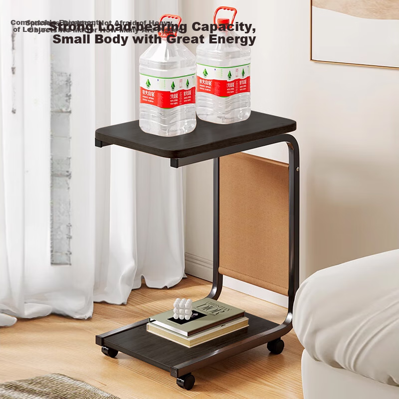 L&S LIFE AND SEASON Mobile Coffee Table Simple Small Cart Sofa Side Table J107 B...