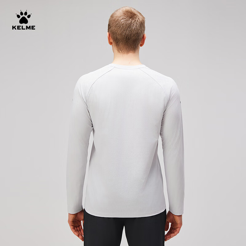 KELME Long Sleeve Sports T-shirt Cotton Feel Quick Dry Running Football Training...