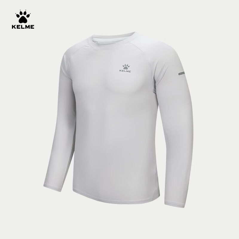 KELME Long Sleeve Sports T-shirt Cotton Feel Quick Dry Running Football Training...