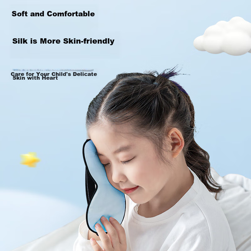 TA Children's Silk Eye Mask, Mulberry Silk, for Students And Infants, Sleep, Sun...