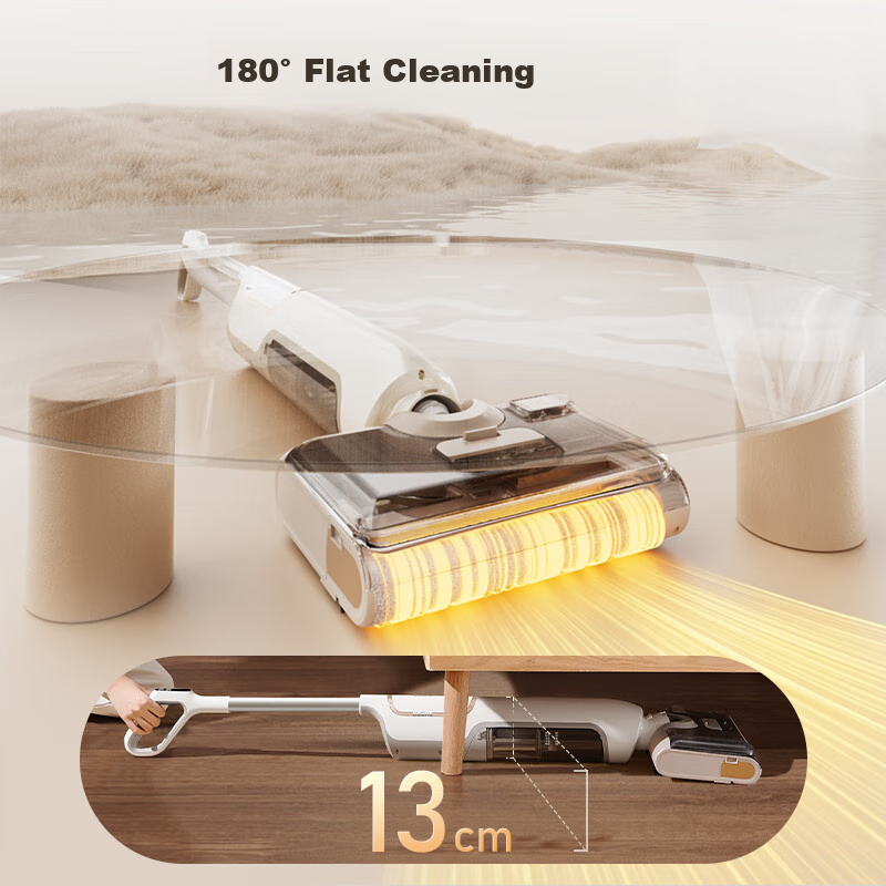 SUPOR Ultra-thin 180° Flat Lying Floor Washing Machine Household Washing and Suc...