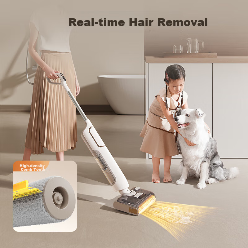 SUPOR Ultra-thin 180° Flat Lying Floor Washing Machine Household Washing and Suc...