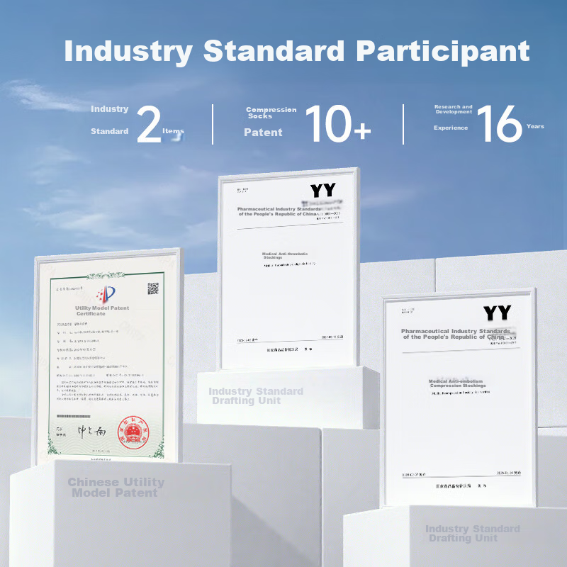 Zhende Medical Varicose Vein Compression Stockings, Level 2 Short Open-Toe Style...