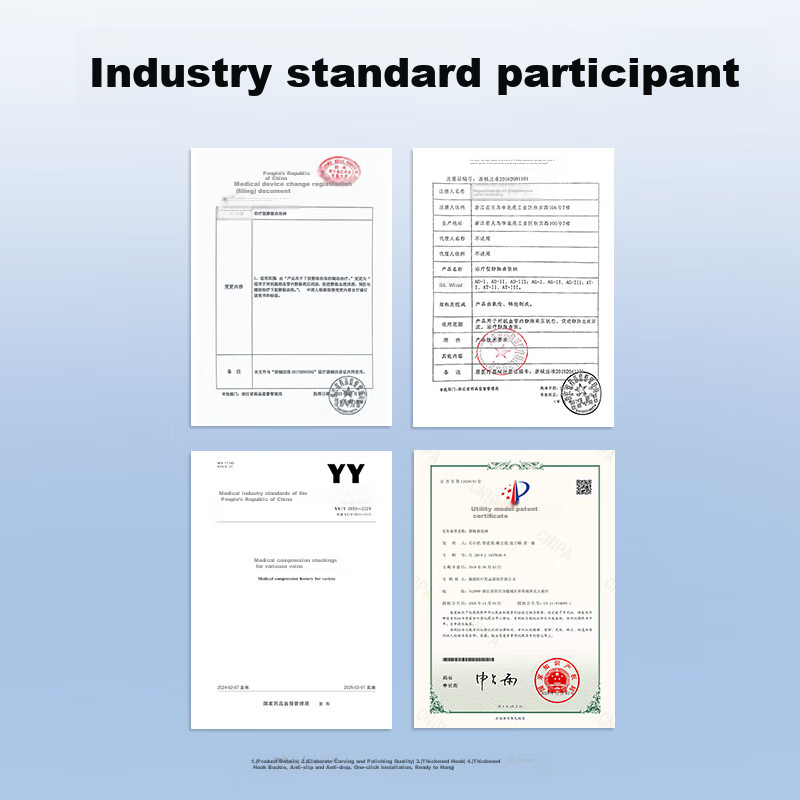 Zhende Medical Varicose Vein Compression Stockings, Level 2 Short Open-Toe Style...