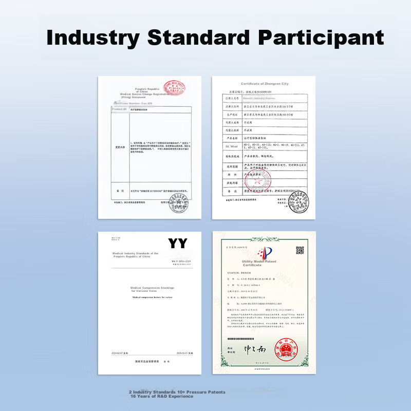 Zhende Medical Varicose Vein Compression Stockings, Pressure Level 2 Short Strai...