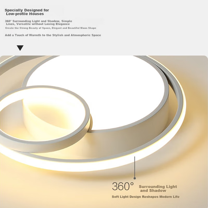 TCL Lighting LED Ceiling Light for Bedroom Study Room Nordic Style 33W