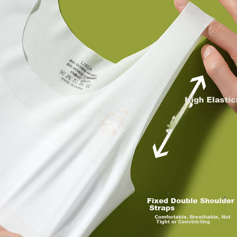 GUJIN 2-Piece Set Girls' Underwear for Puberty, Ages 7-13, Summer Thin Style, Sm...