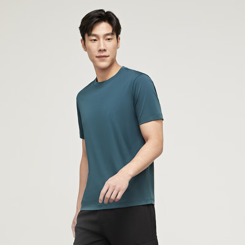 YOUNGOR Men's T-Shirt, Summer Youth Business Casual Round Neck Short Sleeve T-Sh...