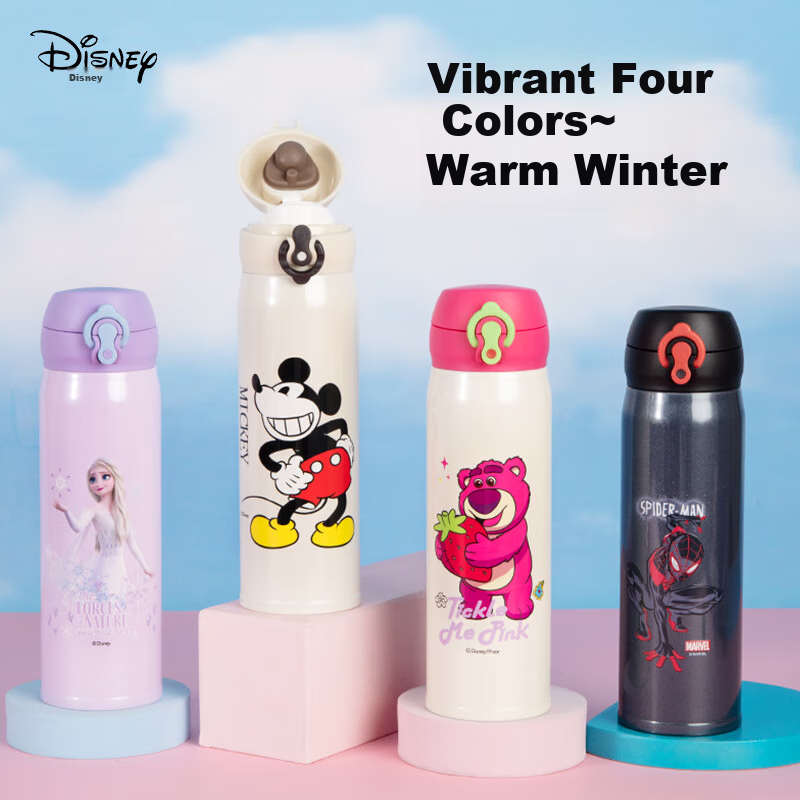 Disney Insulated Water Bottle for Children, Food-Grade Stainless Steel Direct Dr...