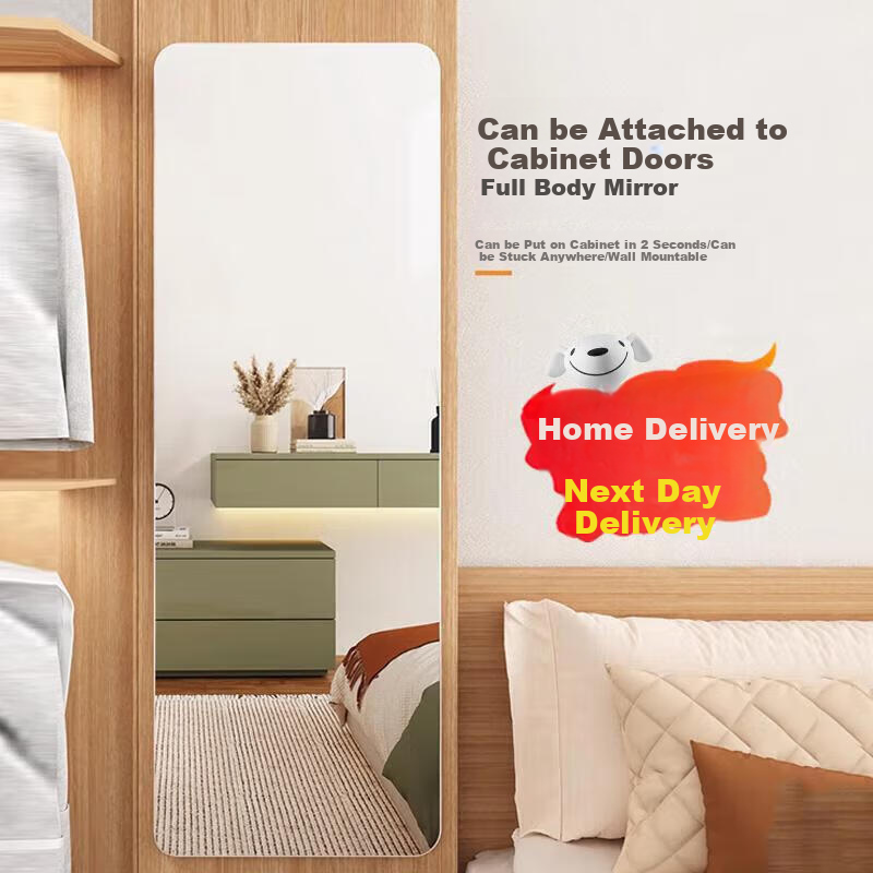 Qianxi Huafu Full-Length Mirror, Dressing Mirror, Cabinet Door Sticker, Wall Sel...