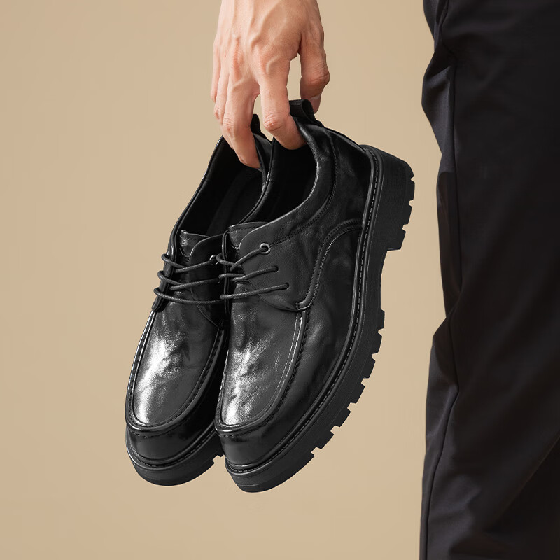 Hongqingting Valentine's Day Gift Formal Leather Shoes for Men, Lace-Up, Profess...