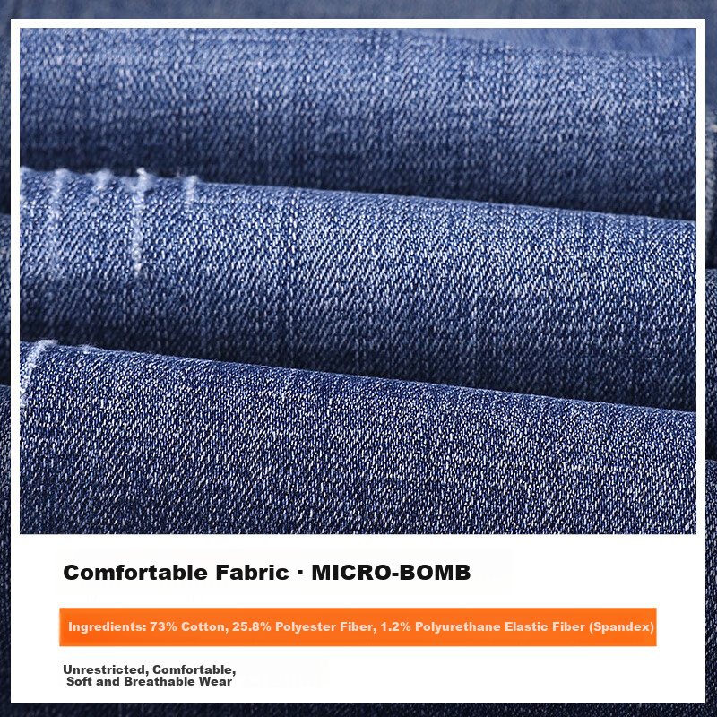 Pierre Cardin Jeans for Men, Summer Slim Fit Trendy Brand Breathable Business Ca...