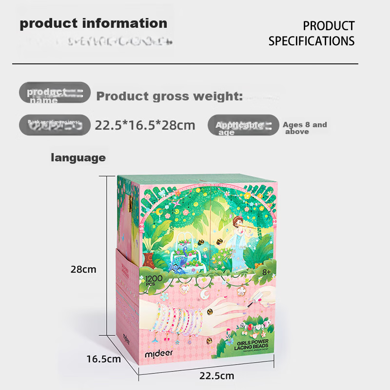 MiDeer Birthday Gift Set for Girls, DIY Energy Cute Accessories Series - Princes...