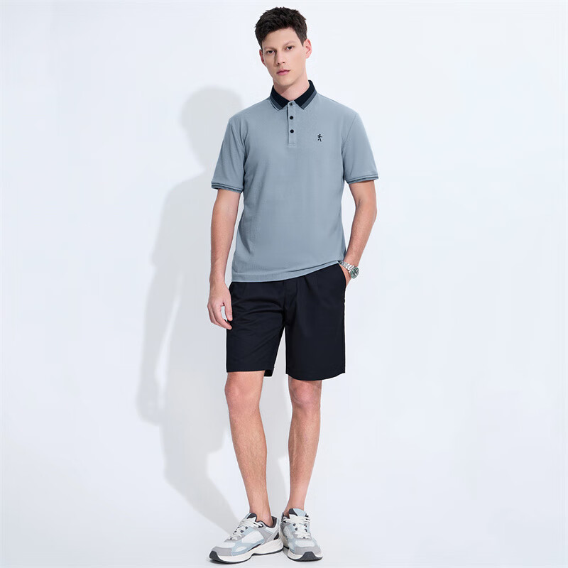 Dancing with Wolves [100% Pure Cotton] Summer Business Commute Breathable Men's...