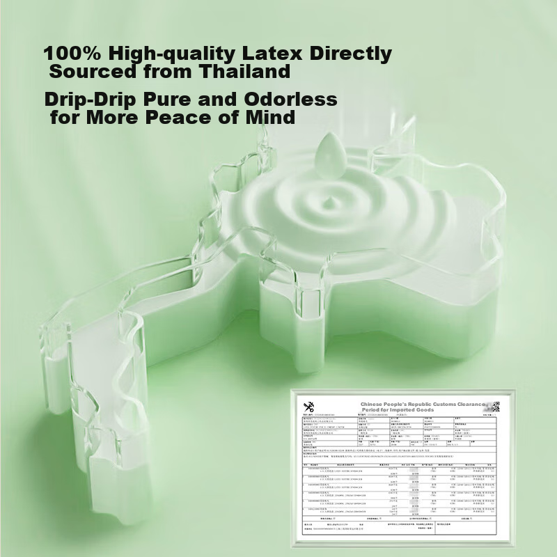 Jingzao New Dream Latex Mattress, Imported 93% Natural Latex from Thailand, 70D...