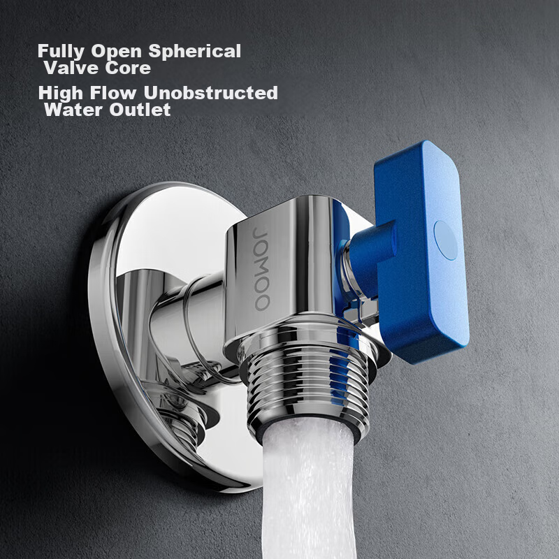 JOMOO Brass Valve Body, Full-Open High-Flow Angle Valve, Gas Water Heater Angle...