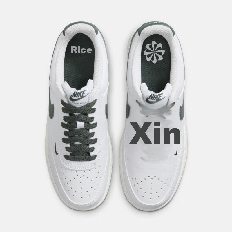 Nike Women's Casual Sports Shoes W NIKE COURT Sneakers FV9952-101 White And Gree...